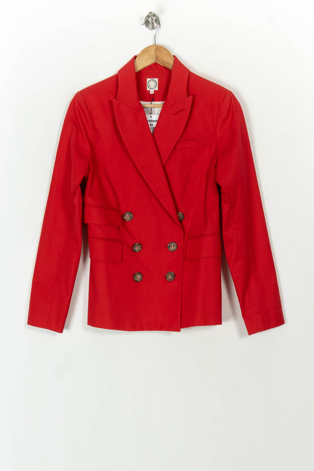 Blazer Rouge - Taille S/36 de la marque Ines de la Fressange Paris | PARAD69247 - Vendu par Paradigme - Image 2