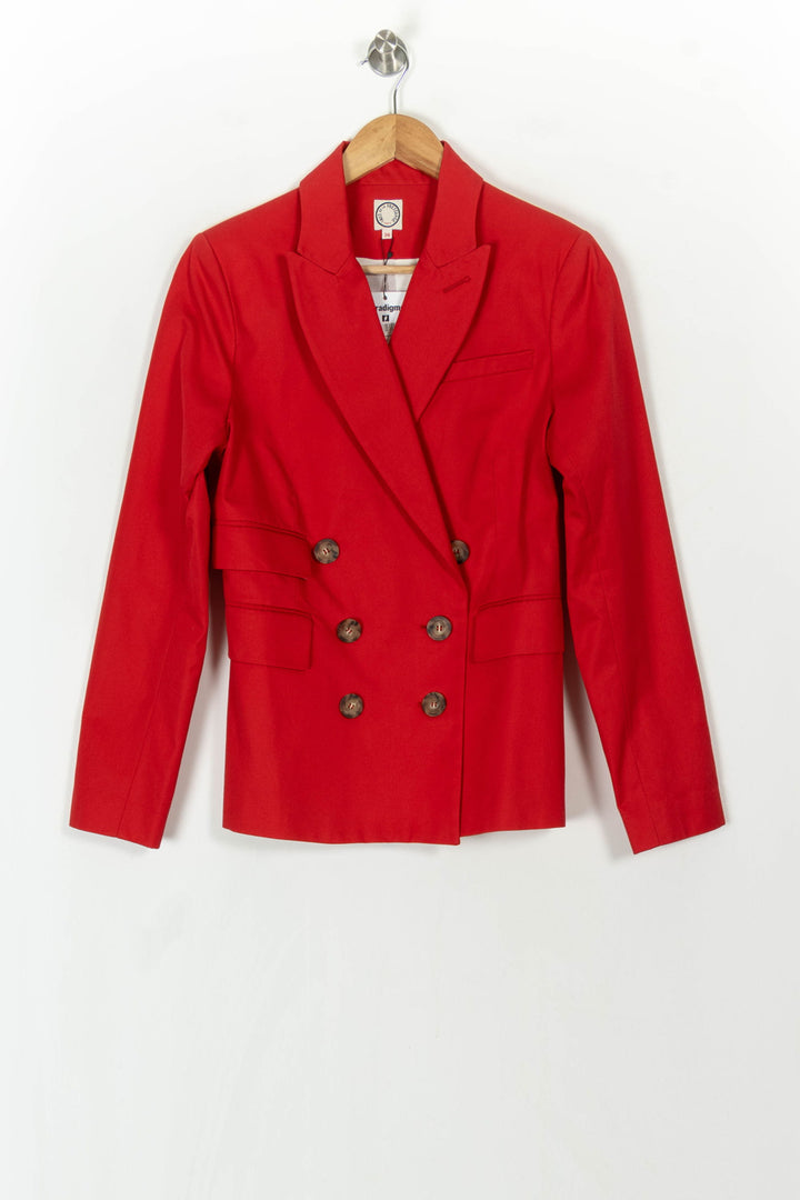 Blazer Rouge - Taille S/36 de la marque Ines de la Fressange Paris | PARAD69247 - Vendu par Paradigme - Image 2