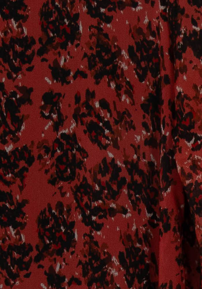 Robe Fluide Bordeaux et Noir - Taille XS/34 de la marque IKKS | PARAD69252 - Vendu par Paradigme - Image 3