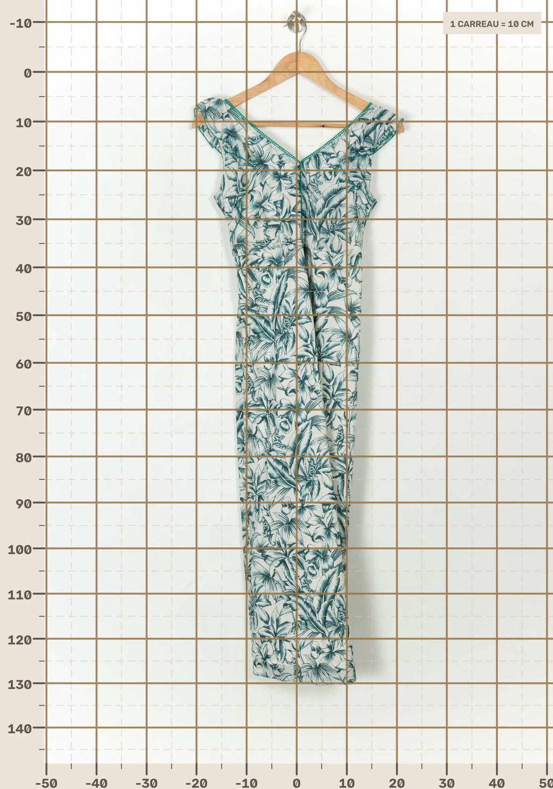 Robe Longue Verte et Blanche - Taille XS/34 de la marque One Step | PARAD69255 - Vendu par Paradigme - Image 4