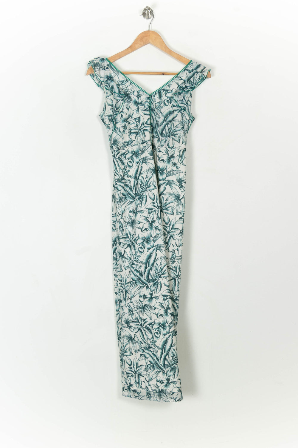 Robe Longue Verte et Blanche - Taille XS/34 de la marque One Step | PARAD69255 - Vendu par Paradigme - Image 2