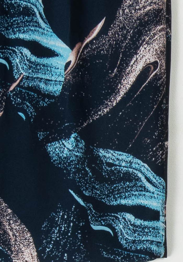 Jupe Courte Bleue et Beige - Taille XS/34 de la marque Maje | PARAD69265 - Vendu par Paradigme - Image 3