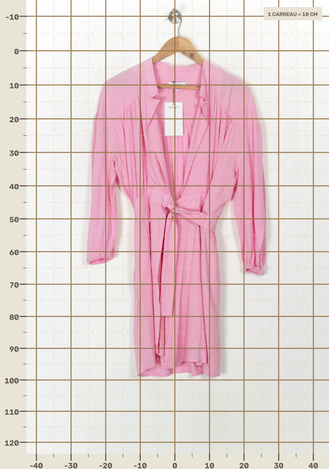 Robe Portefeuille Rose - Taille XS/34 de la marque Suncoo | PARAD69268 - Vendu par Paradigme - Image 4