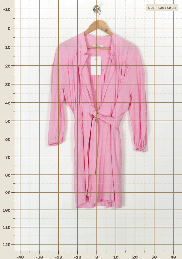 Robe Portefeuille Rose - Taille XS/34 de la marque Suncoo | PARAD69268 - Vendu par Paradigme - Image 4