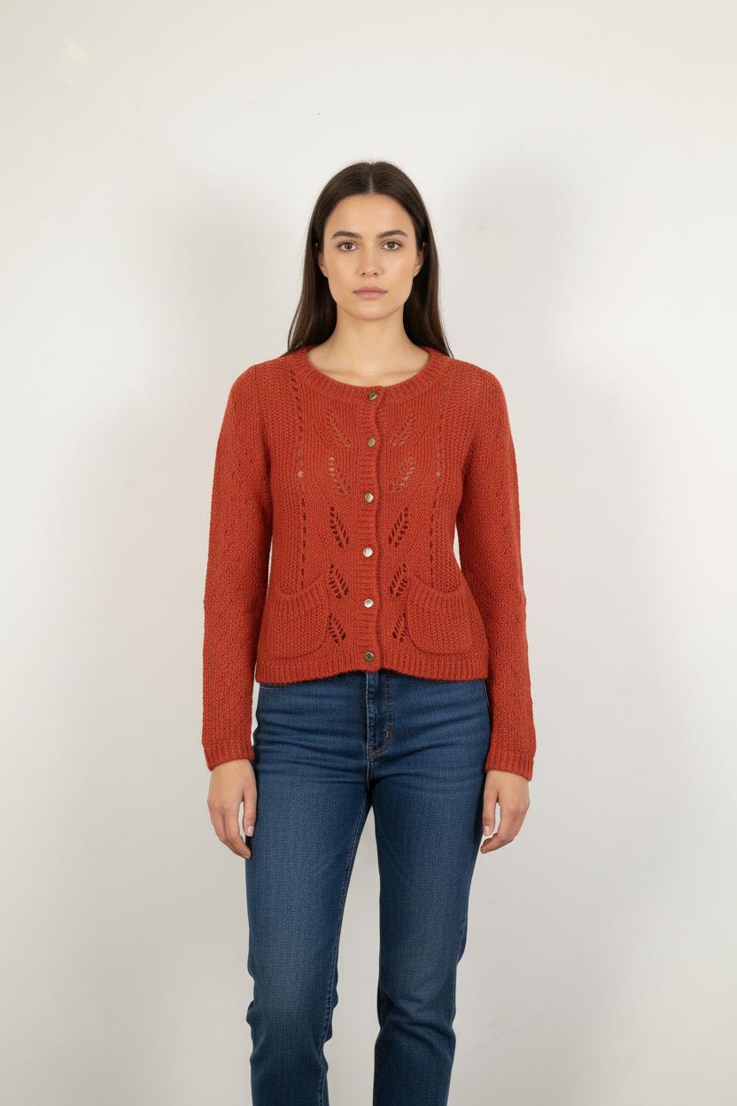 Cardigan Rouge - Taille XS/34