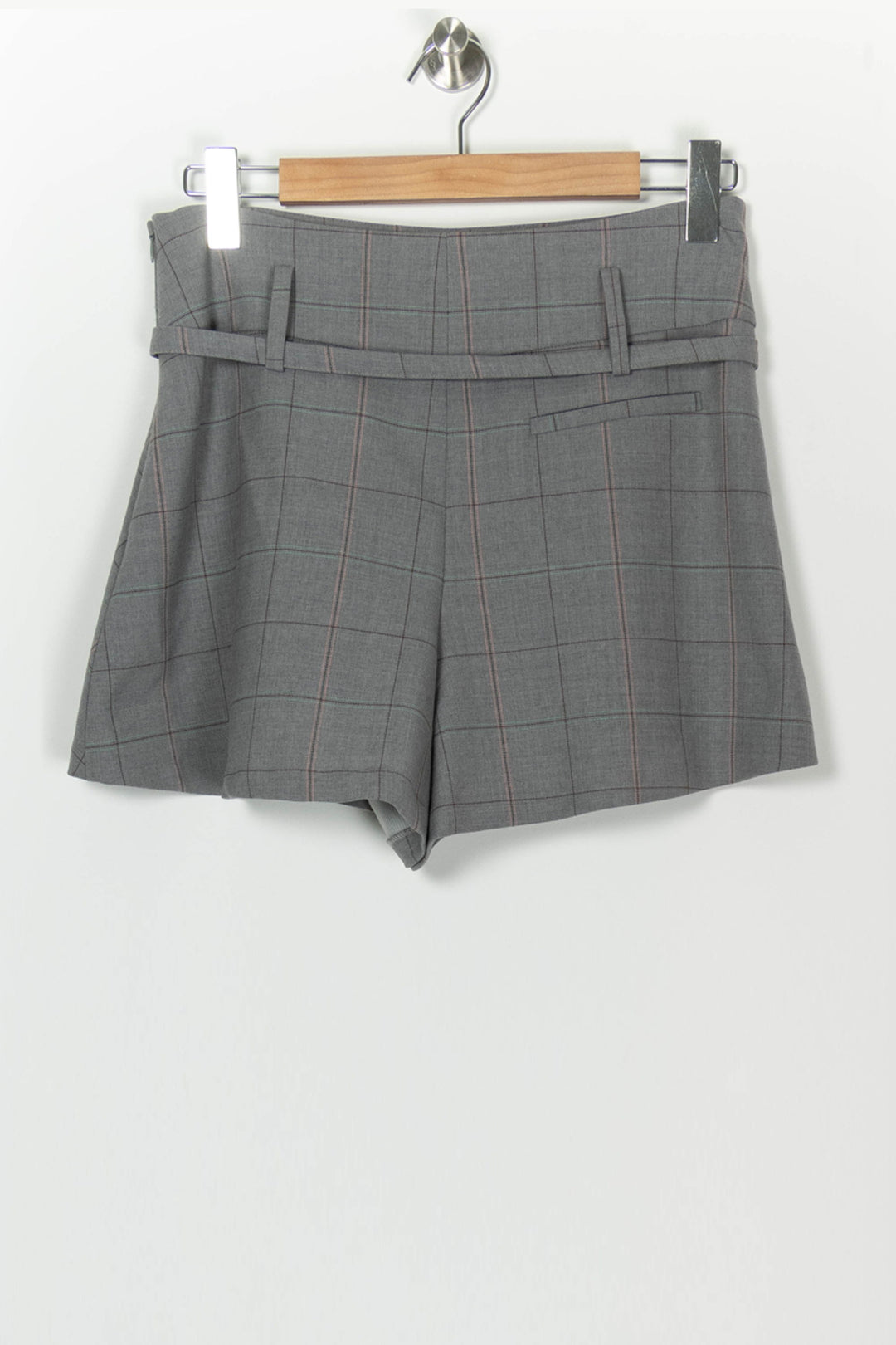 Short À Carreaux Gris - Taille L/40 de la marque Maje | PARAD69314 - Vendu par Paradigme - Image 5