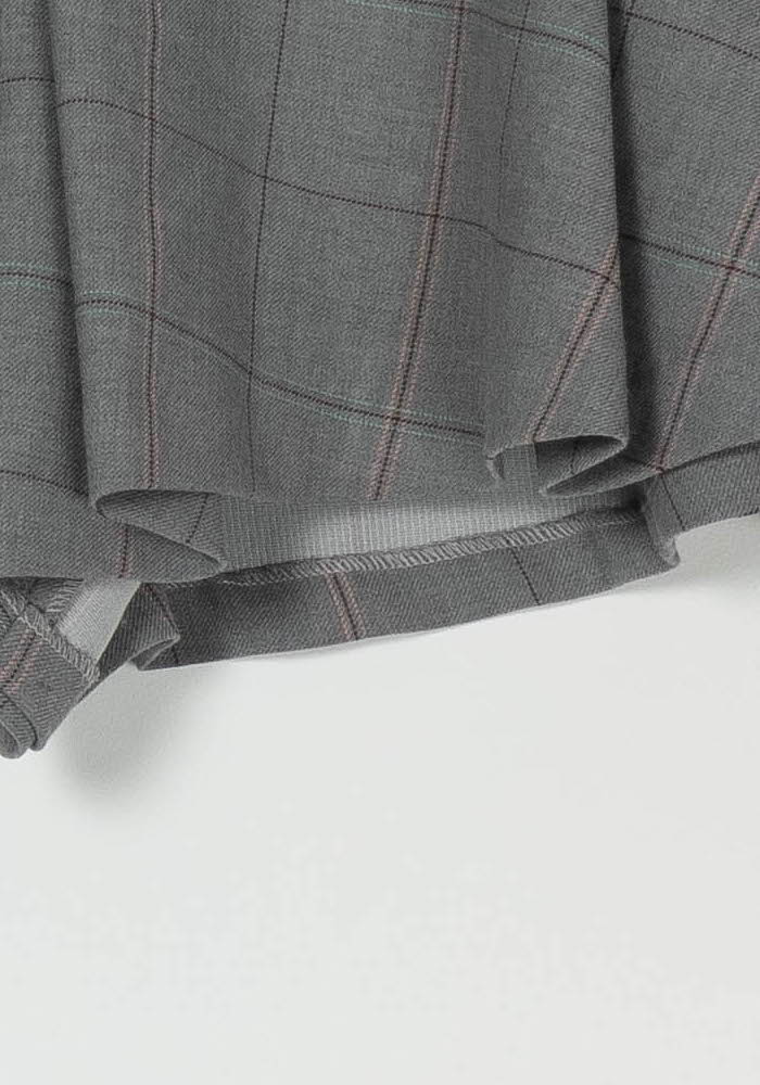 Short À Carreaux Gris - Taille L/40 de la marque Maje | PARAD69314 - Vendu par Paradigme - Image 3