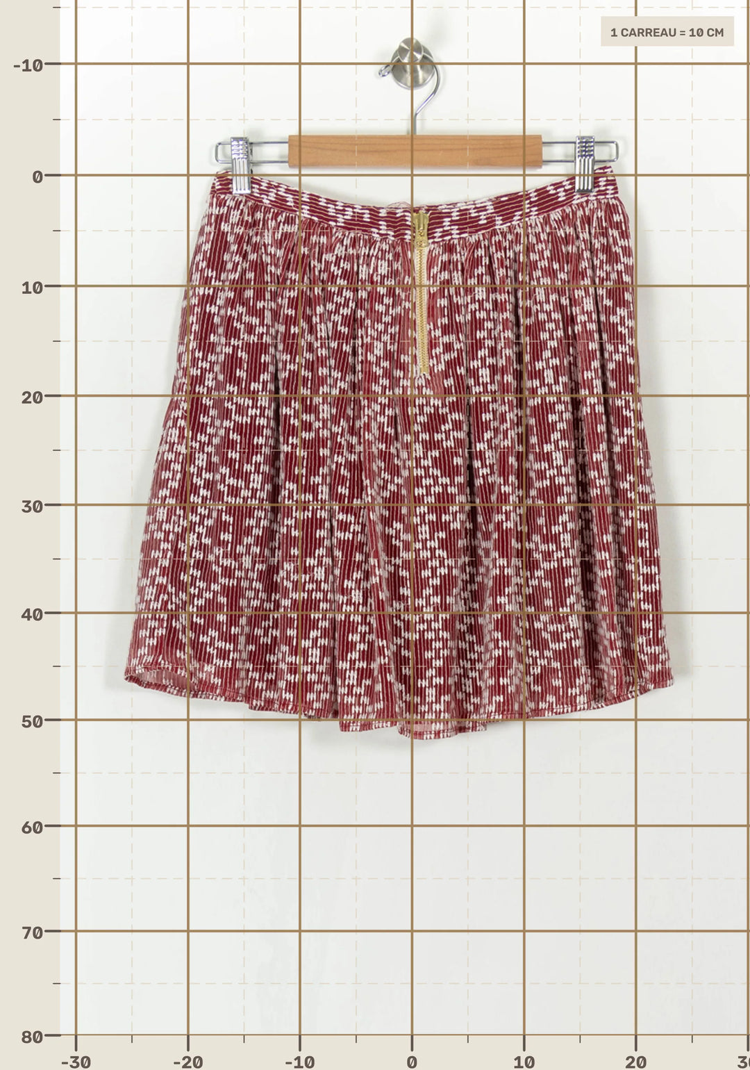 Jupe Plissée Rouge et Blanche - Taille L/40 de la marque Heimstone | PARAD69323 - Vendu par Paradigme - Image 4