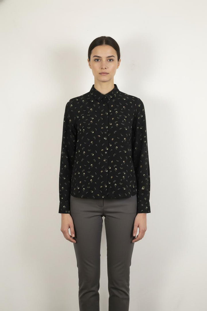 Chemise Noire à motifs - Taille XS/34