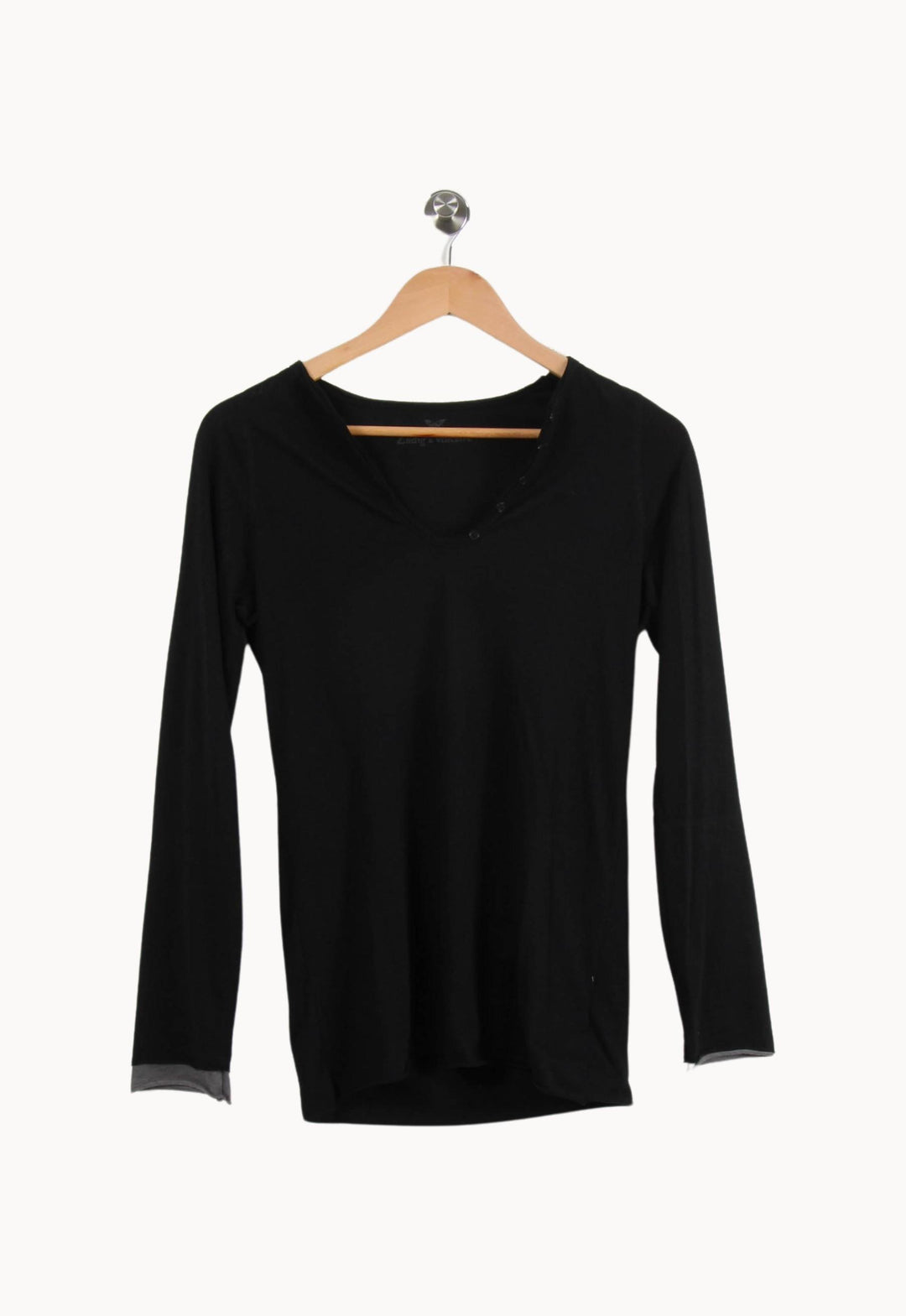 T-shirt Noir - Taille S/36 de la marque Zadig&Voltaire | PARAD69363 - Vendu par Paradigme - Image 2