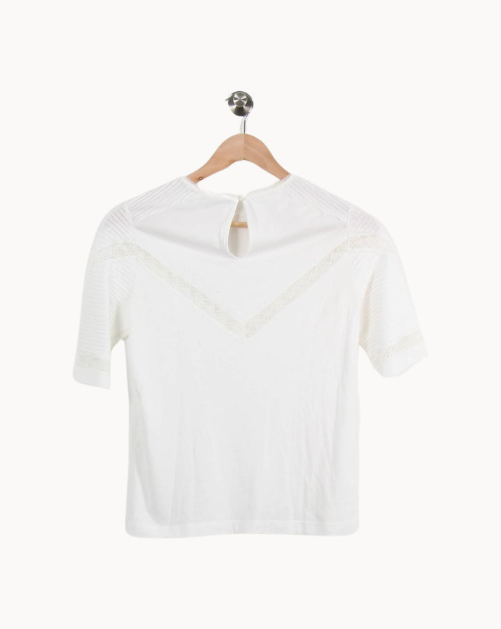 Blouse Blanche - Taille S/36 de la marque Maje | PARAD69366 - Vendu par Paradigme - Image 4