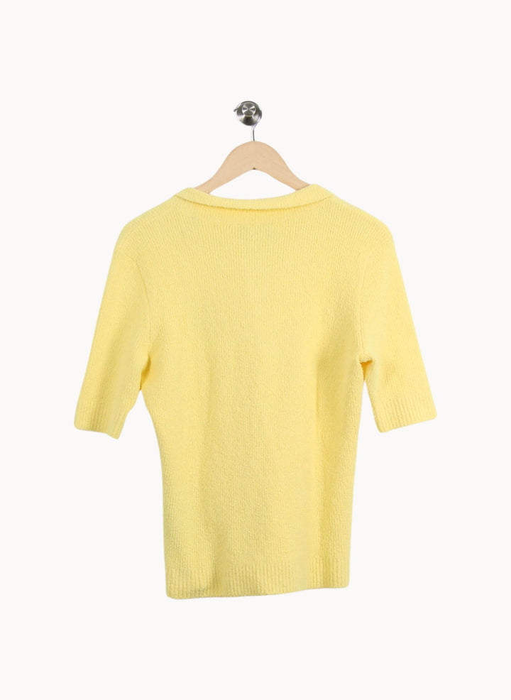 Polo Jaune - Taille L/40 de la marque The Kooples | PARAD69391 - Vendu par Paradigme - Image 4