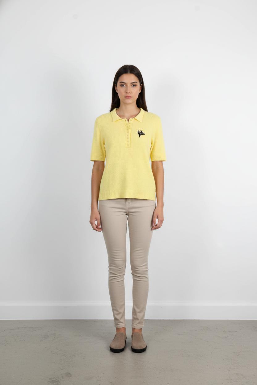 Polo Jaune - Taille L/40