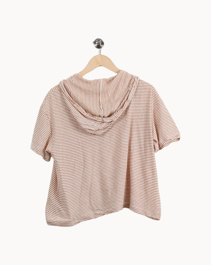 Sweat à Capuche Beige et Marron - Taille M/38 de la marque Des petits hauts | PARAD69392 - Vendu par Paradigme - Image 4