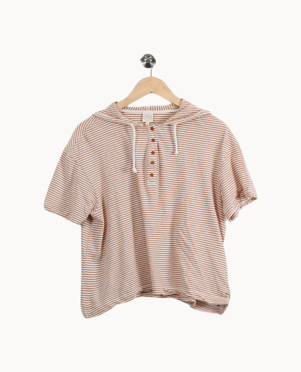 Sweat à Capuche Beige et Marron - Taille M/38 de la marque Des petits hauts | PARAD69392 - Vendu par Paradigme - Image 2