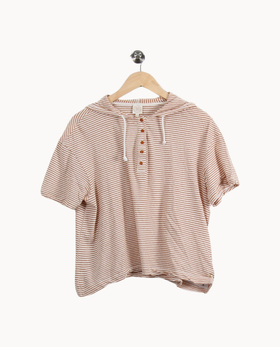 Sweat à Capuche Beige et Marron - Taille M/38 de la marque Des petits hauts | PARAD69392 - Vendu par Paradigme - Image 2