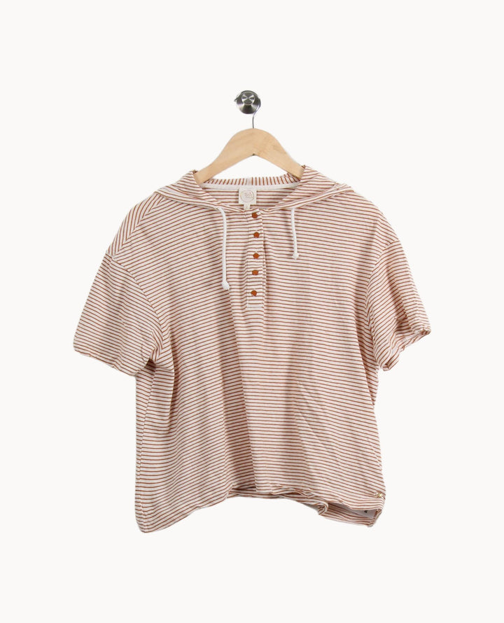 Sweat à Capuche Beige et Marron - Taille M/38 de la marque Des petits hauts | PARAD69392 - Vendu par Paradigme - Image 2