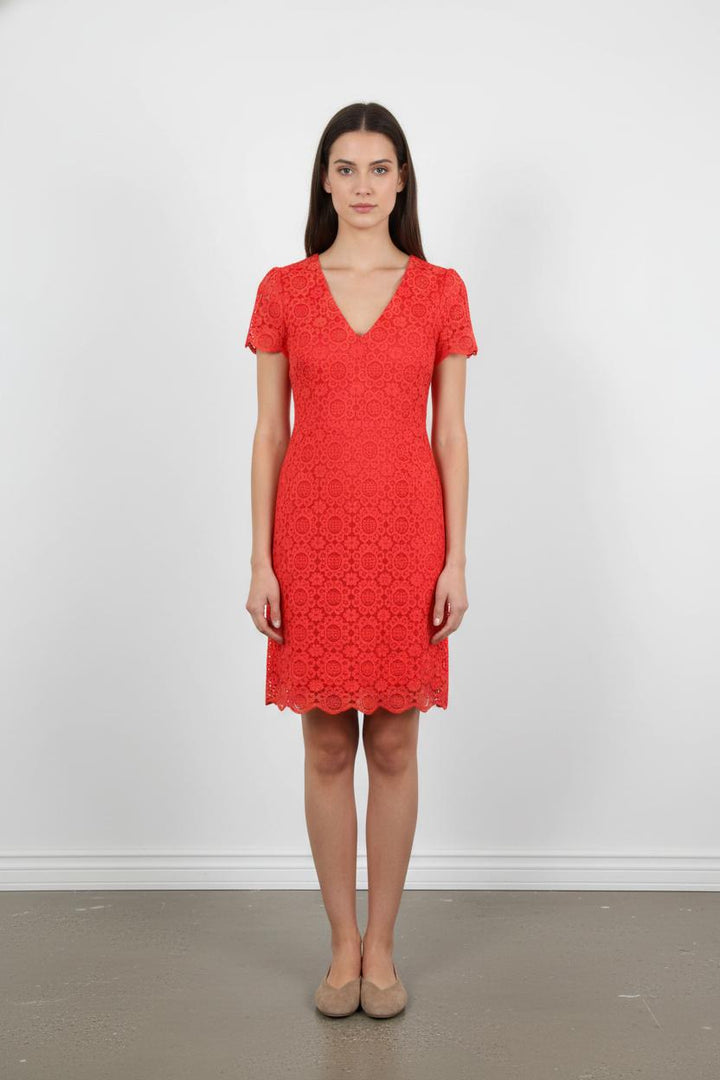 Robe Dentelle Rouge - Taille S/36