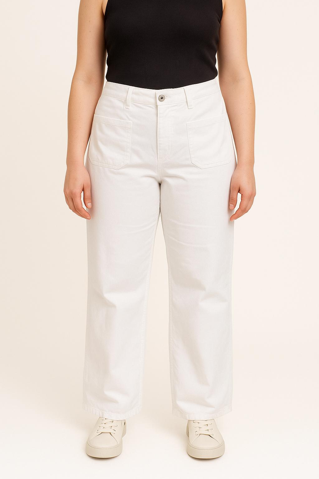 Pantalon Blanc - Taille XL/42 de la marque La Fée Maraboutée | PARAD69397 - Vendu par Paradigme - Image 1
