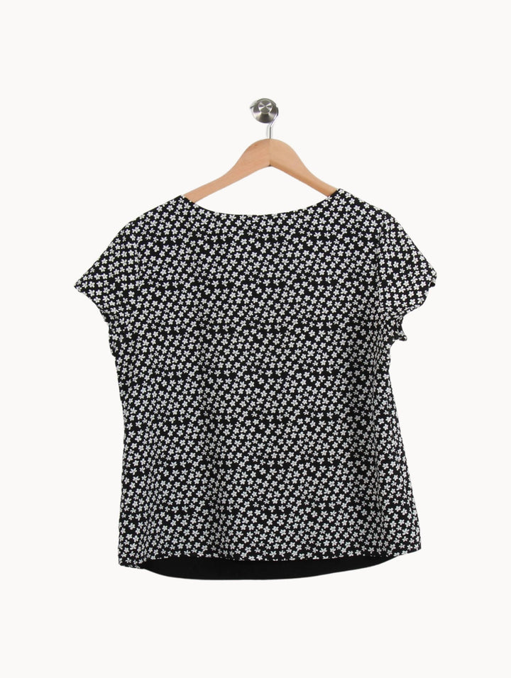 Blouse Noire et Blanche - Taille XXL/44 de la marque I.Code | PARAD69405 - Vendu par Paradigme - Image 4