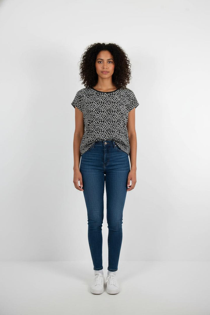 Blouse Noire et Blanche - Taille XXL/44