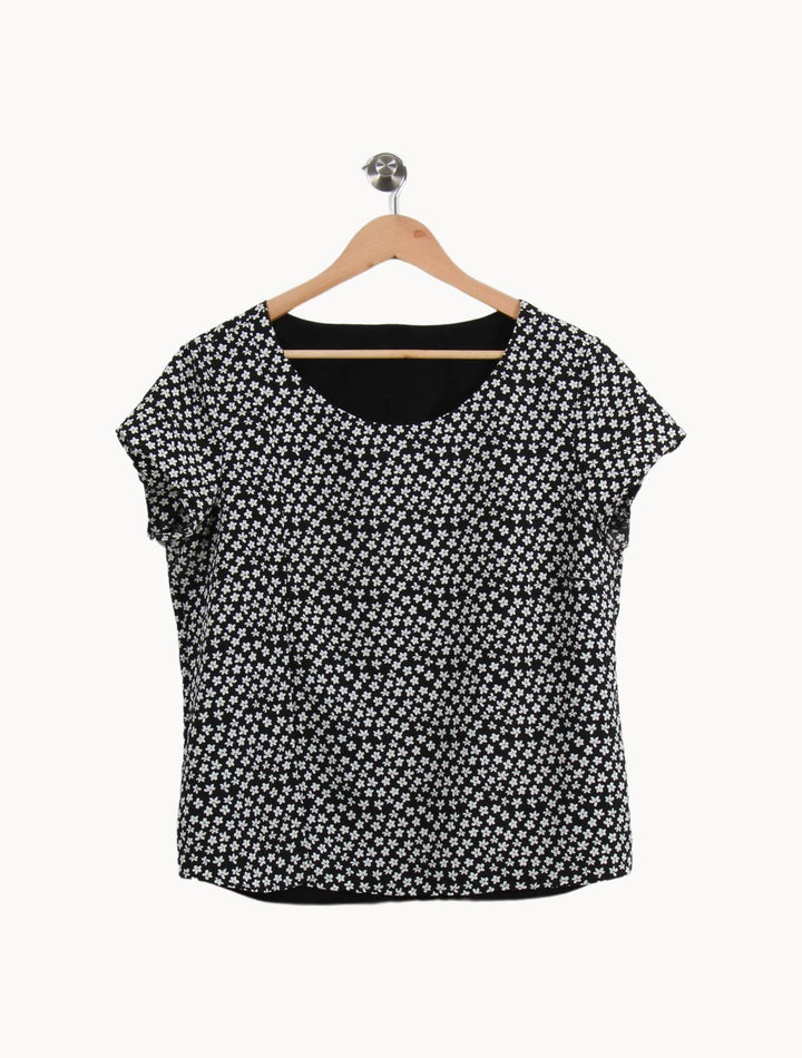 Blouse Noire et Blanche - Taille XXL/44 de la marque I.Code | PARAD69405 - Vendu par Paradigme - Image 2