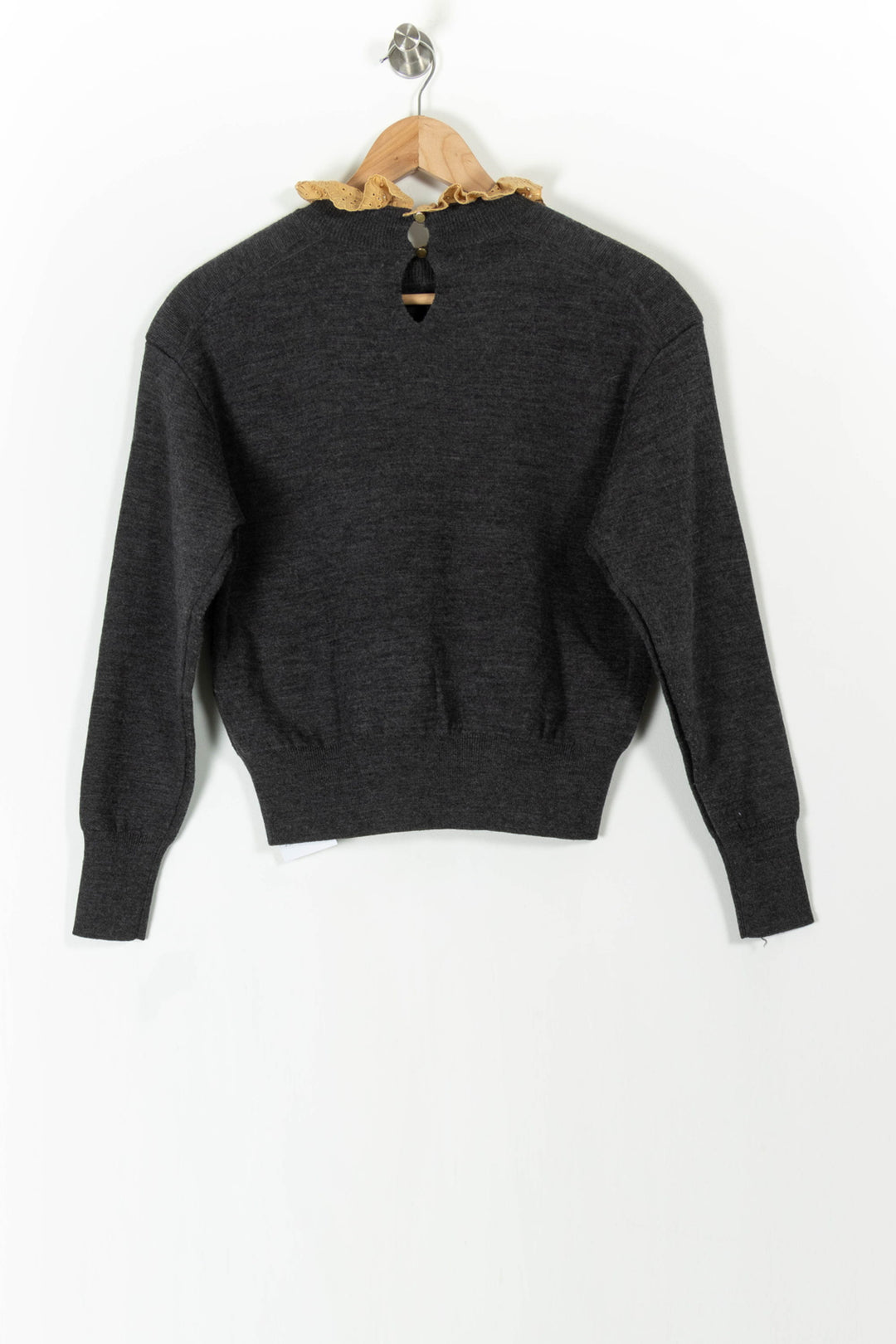 Sweat Gris et Beige - Taille S/36 de la marque Sandro | PARAD69406 - Vendu par Paradigme - Image 4