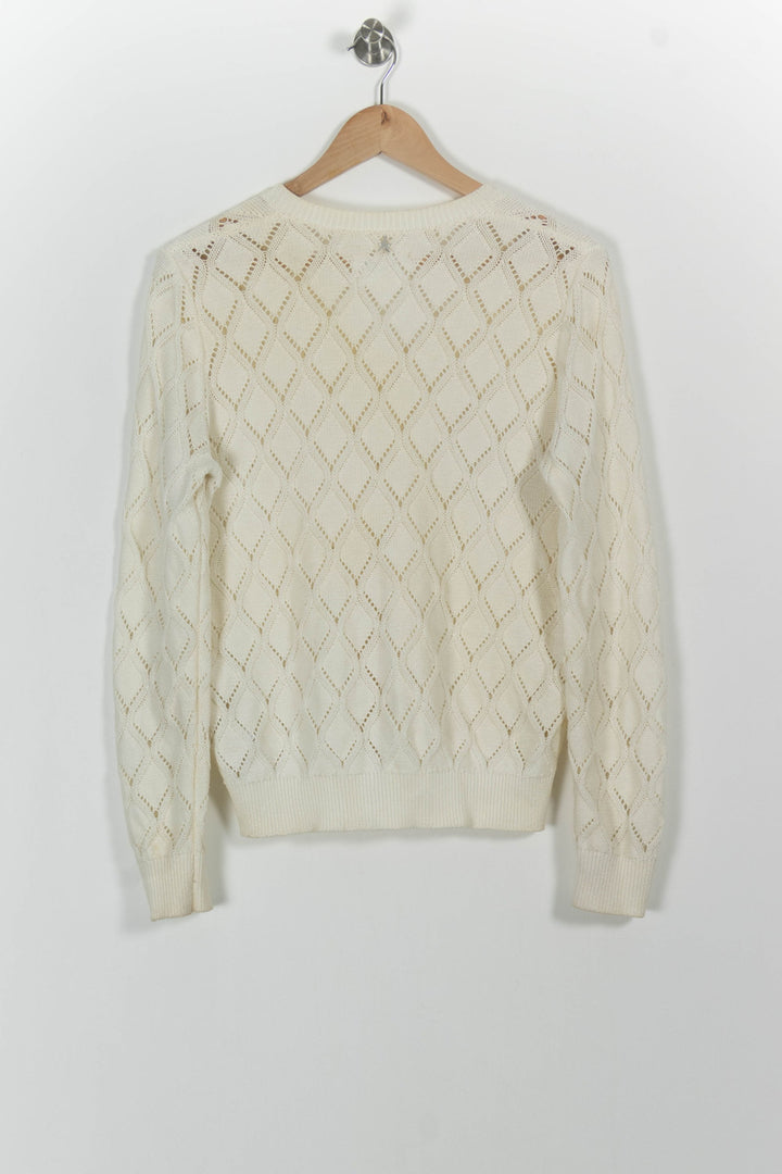 Pull Blanc - Taille M/38 de la marque Sud express | PARAD69408 - Vendu par Paradigme - Image 4