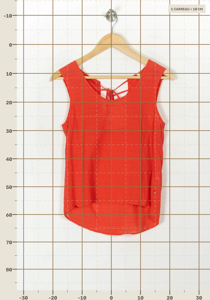 Débardeur Rouge - Taille XS/34 de la marque I.Code | PARAD69439 - Vendu par Paradigme - Image 4