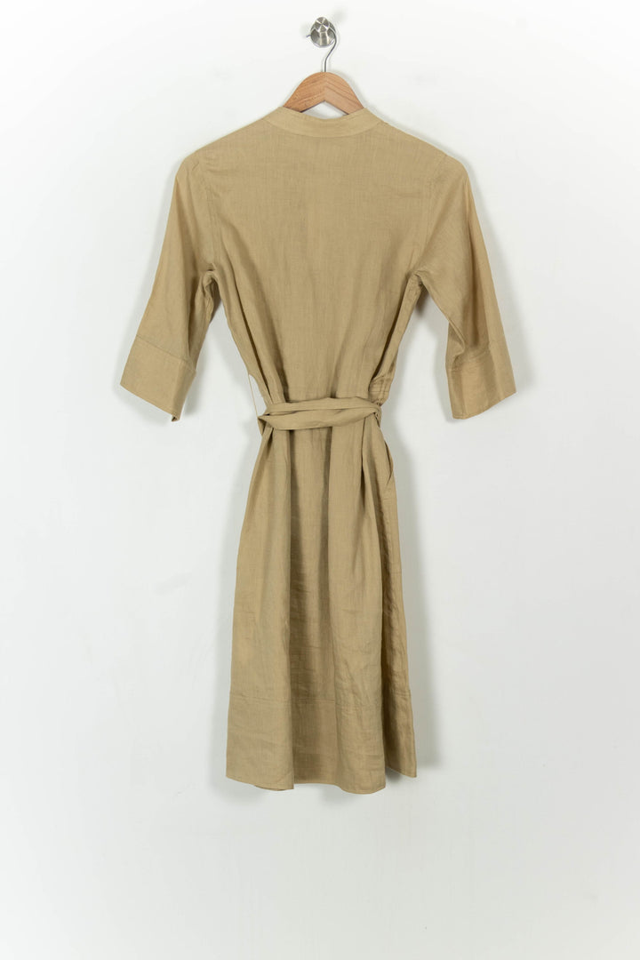 Robe Longue Beige - Taille XS/34 de la marque Vanessa Bruno | PARAD69454 - Vendu par Paradigme - Image 5