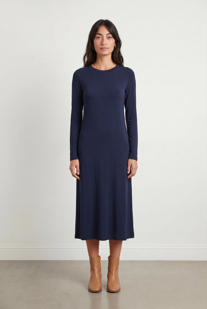 Robe Manche Longue Bleue - Taille M/38 de la marque Max Mara | PARAD69468 - Vendu par Paradigme - Image 1