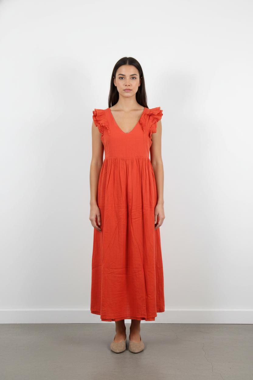 Robe Longue Orange - Taille S/36