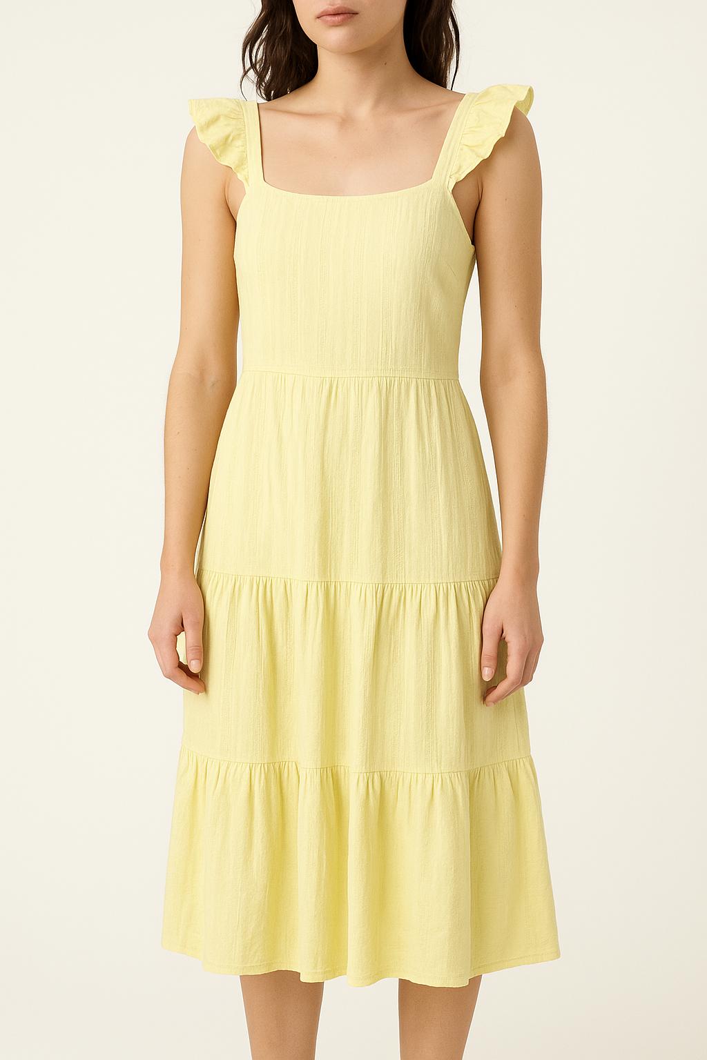 Robe Longue Jaune - Taille S/36 de la marque Maison Stella & Suzie | PARAD69493 - Vendu par Paradigme - Image 1