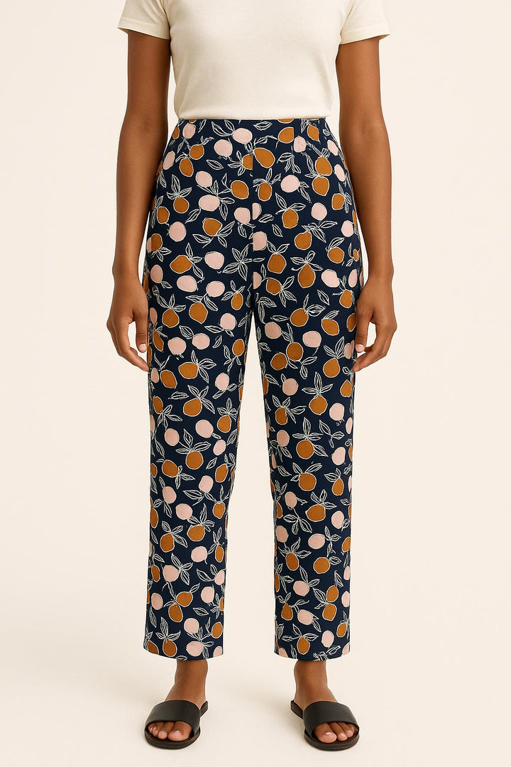 Pantalon Bleu Marine et Orange - Taille XS/34 de la marque Des petits hauts | PARAD69531 - Vendu par Paradigme - Image 1