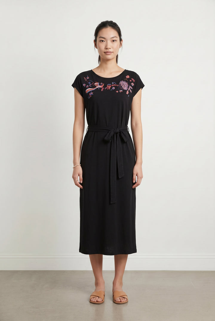 Robe longue noire - Taille M/38 de la marque La Fée Maraboutée | PARAD69562 - Vendu par Paradigme - Image 1