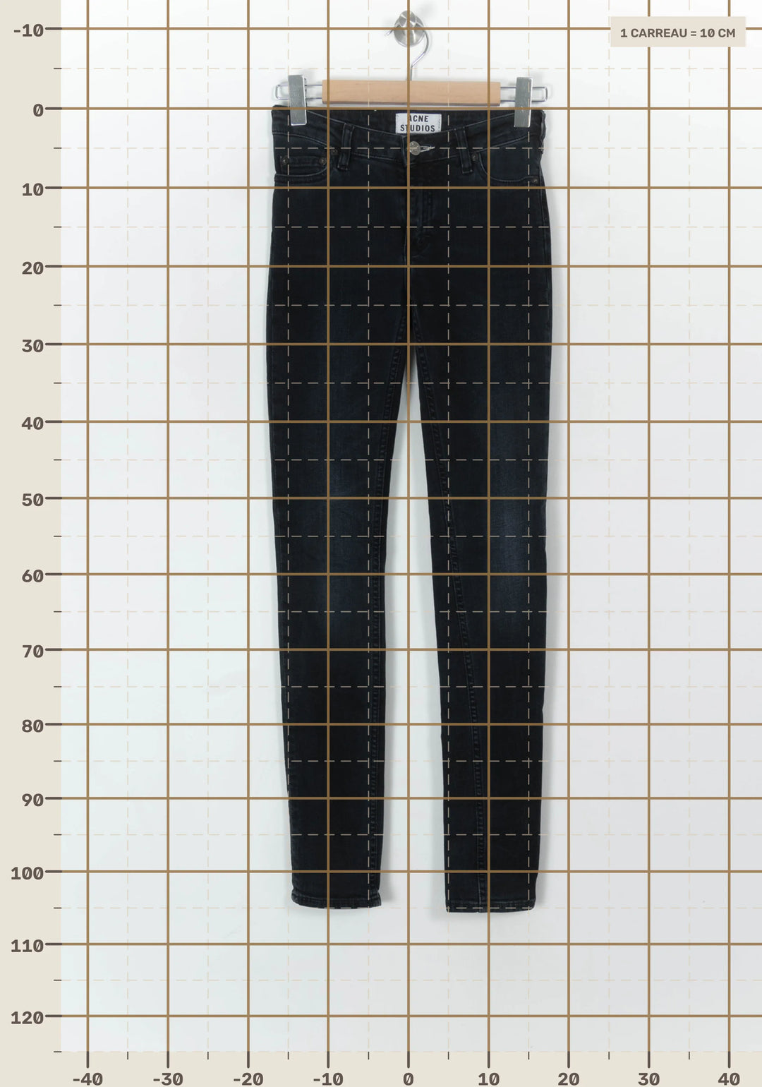 Jean Noir - Taille XS/34 de la marque Acne Studios | PARAD69576 - Vendu par Paradigme - Image 4
