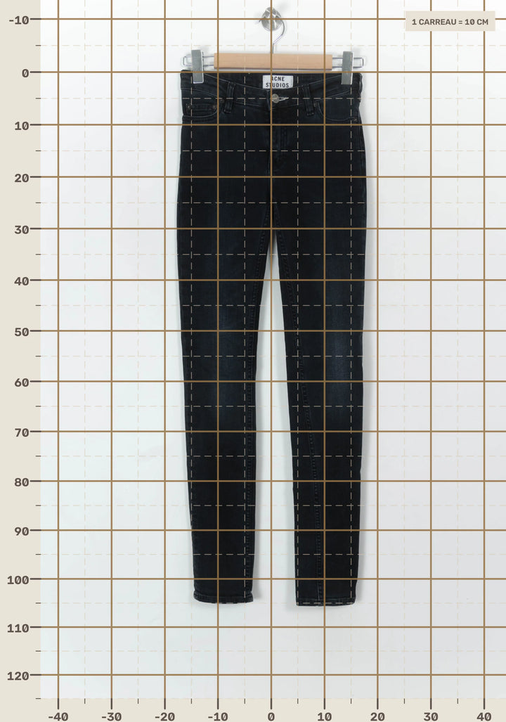 Jean Noir - Taille XS/34 de la marque Acne Studios | PARAD69576 - Vendu par Paradigme - Image 4