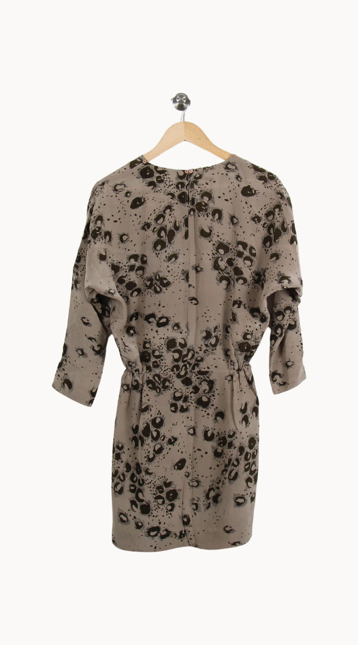 Robe Courte Beige et Noire - Taille S/36 de la marque Stella Forest | PARAD69585 - Vendu par Paradigme - Image 4