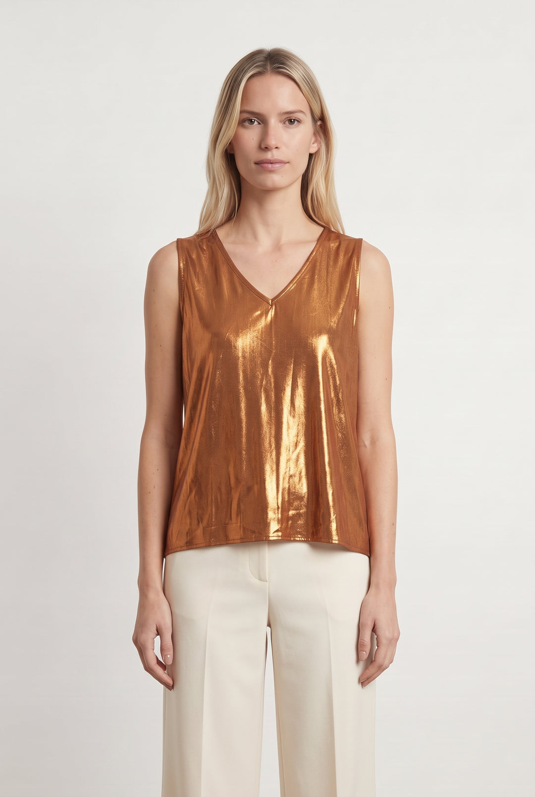 Débardeur Doré - Taille XS/34 de la marque Imprevu | PARAD69594 - Vendu par Paradigme - Image 1
