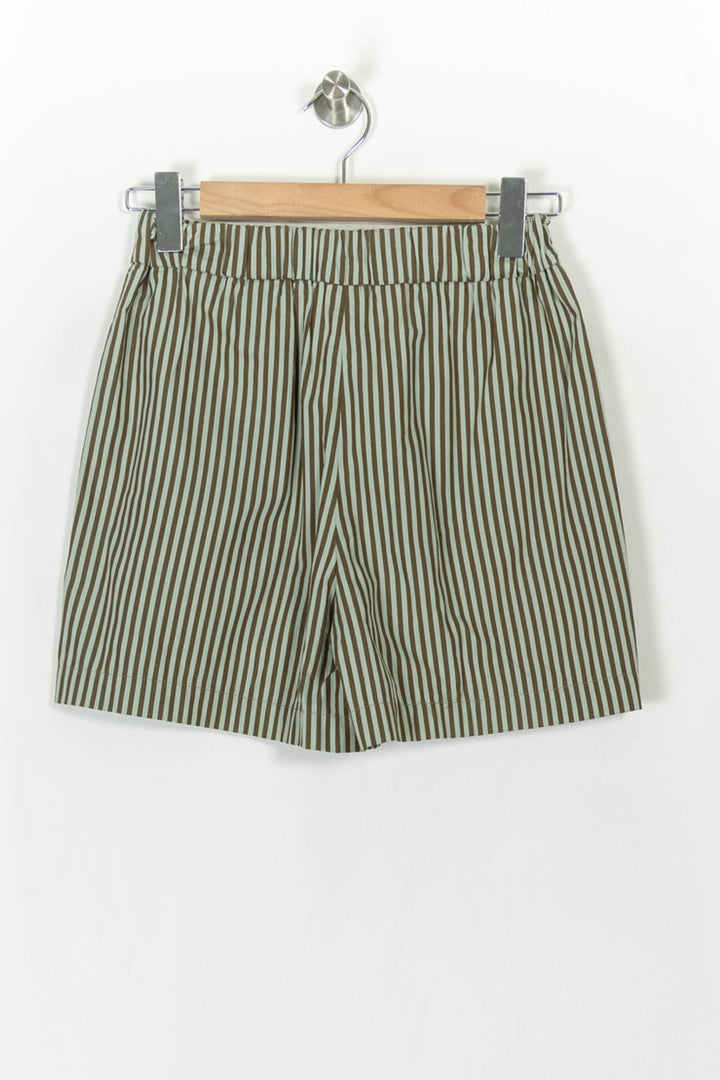 Short Rayé Vert et Marron - Taille S/36 de la marque Claudie Pierlot | PARAD69602 - Vendu par Paradigme - Image 5