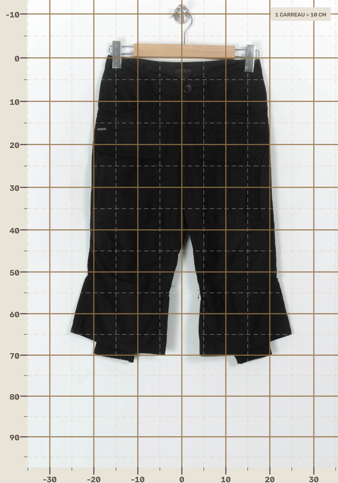 Bermuda Noir - Taille XS/34 de la marque IKKS | PARAD69624 - Vendu par Paradigme - Image 4