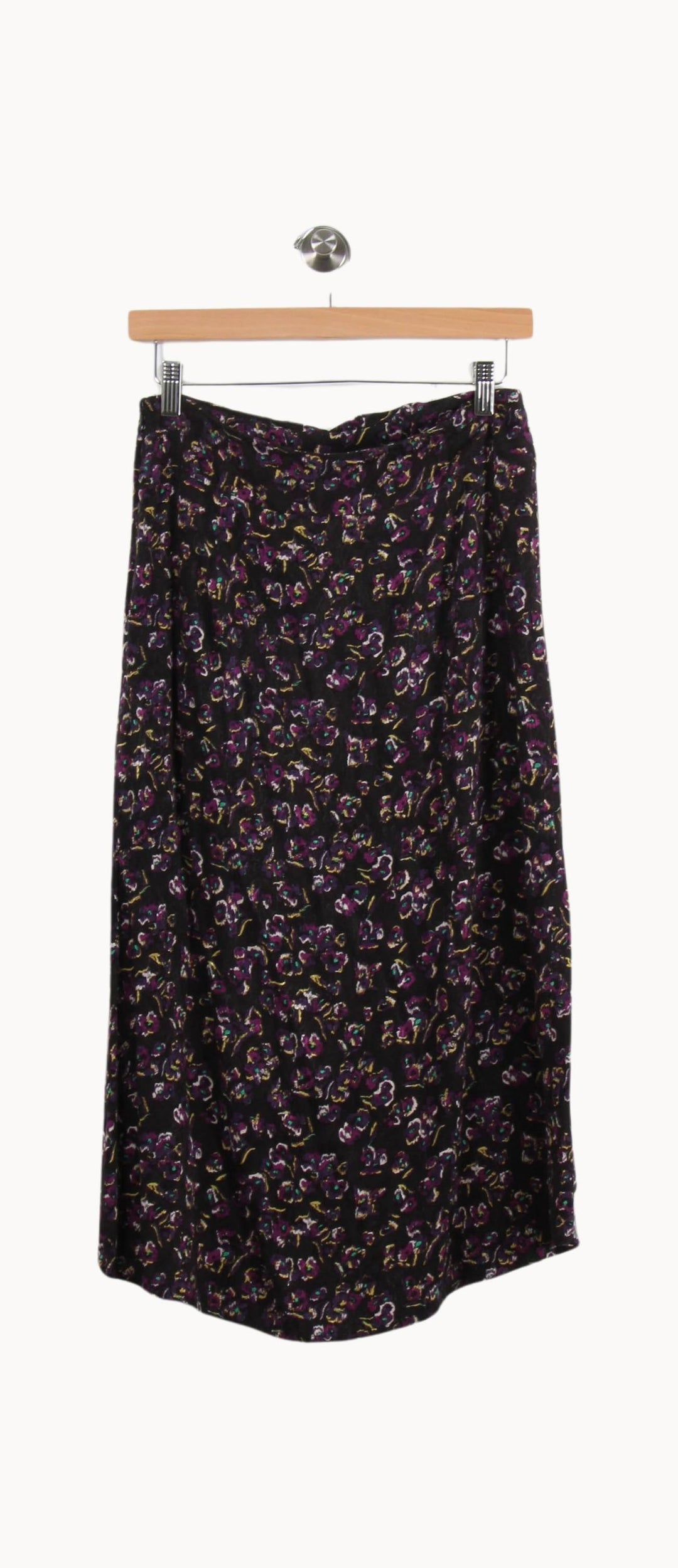 Jupe Midi Noire et Violette - Taille XS/34 de la marque Bérénice | PARAD69626 - Vendu par Paradigme - Image 4