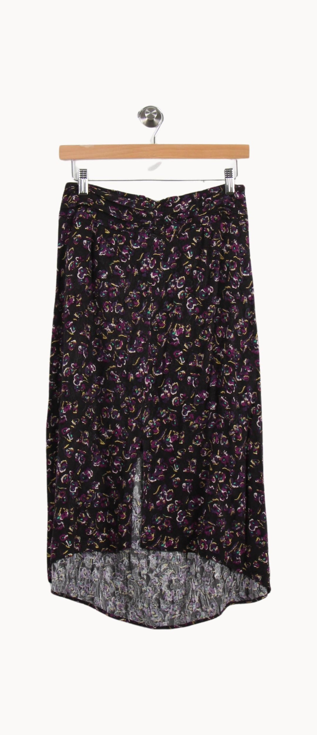 Jupe Midi Noire et Violette - Taille XS/34 de la marque Bérénice | PARAD69626 - Vendu par Paradigme - Image 2