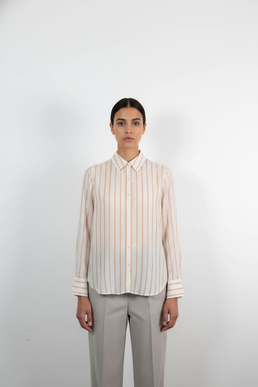 Chemise Blanc et Orange - Taille S/36