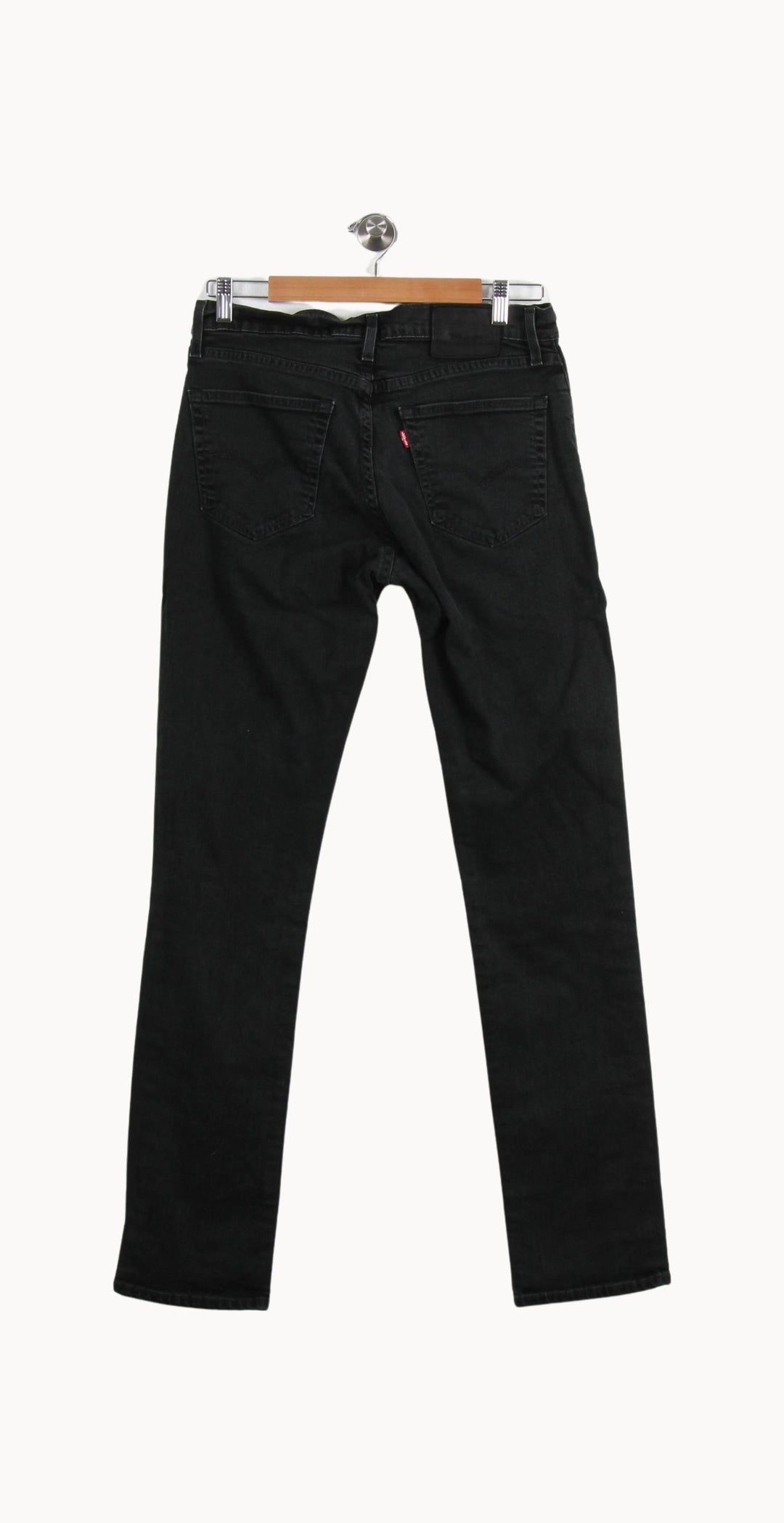 Jean Droit Noir - Taille L/40 de la marque Levi's | PARAD69630 - Vendu par Paradigme - Image 4