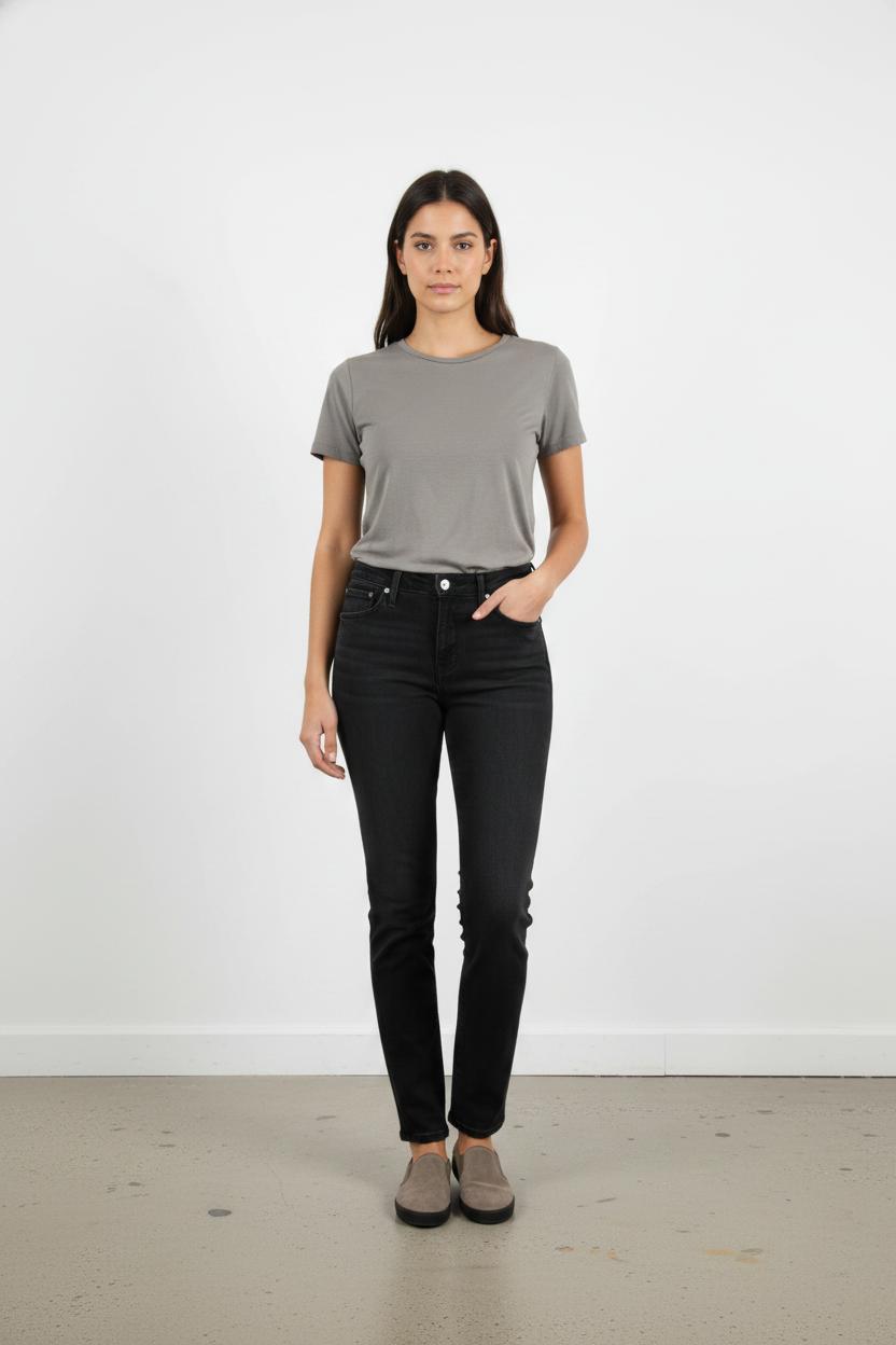 Jean Droit Noir - Taille L/40