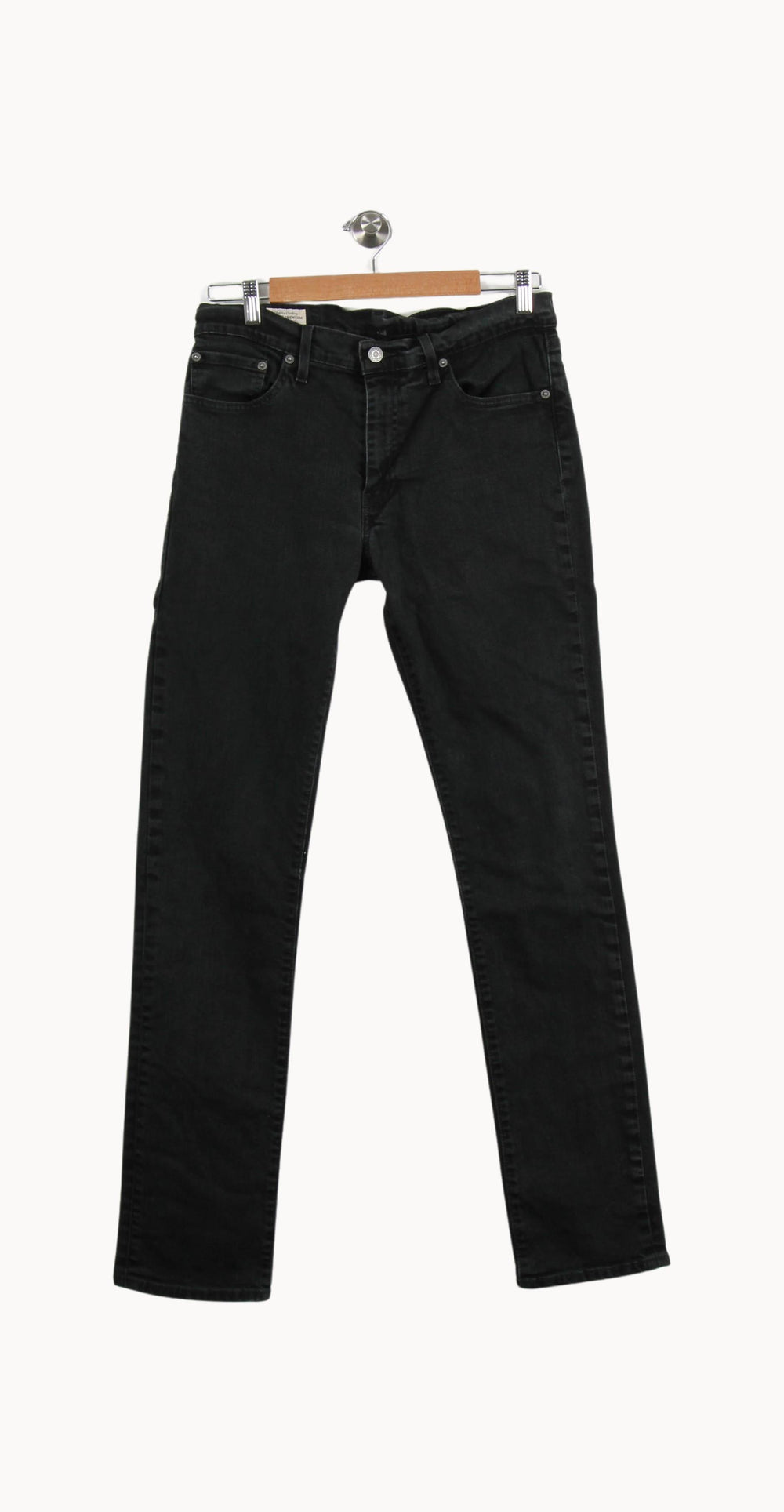 Jean Droit Noir - Taille L/40 de la marque Levi's | PARAD69630 - Vendu par Paradigme - Image 2