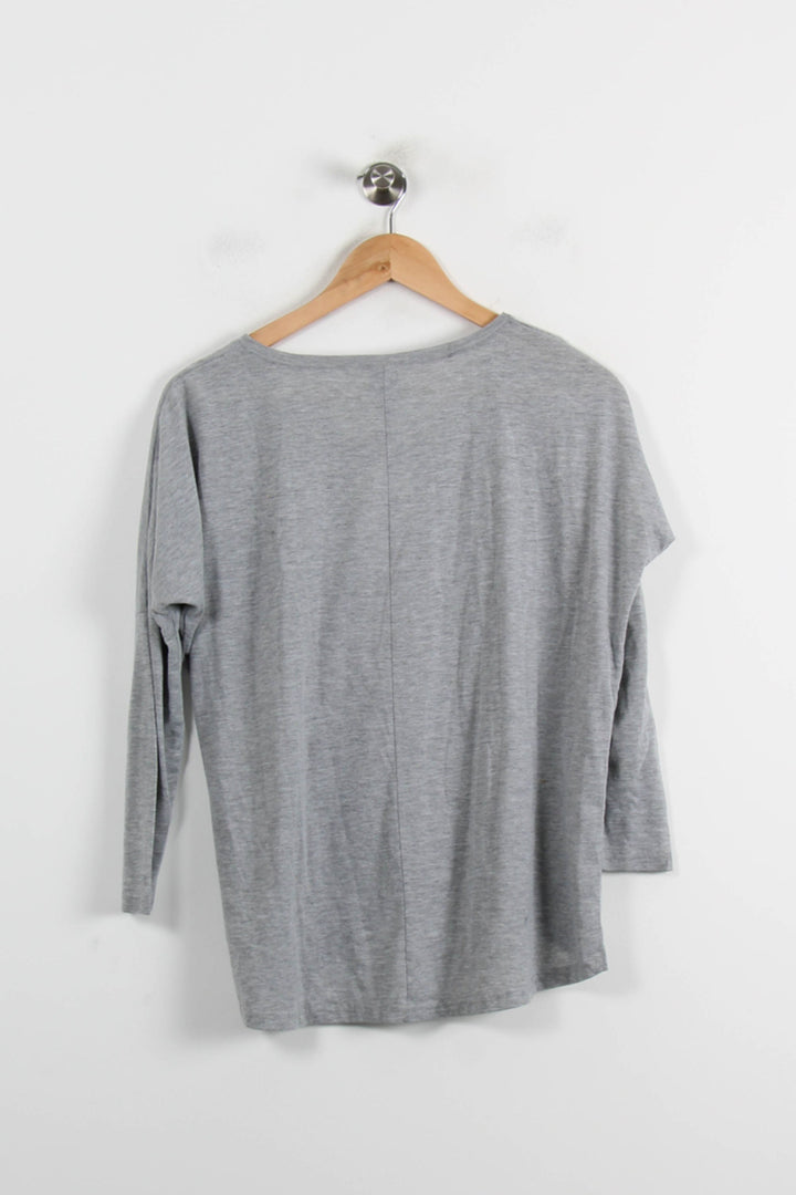 Tee-shirt Manches Longues Gris - Taille XS/34 de la marque Karl Marc John | PARAD69639 - Vendu par Paradigme - Image 4