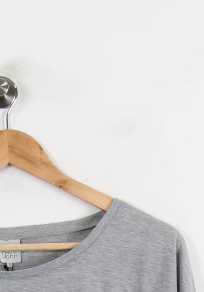 Tee-shirt Manches Longues Gris - Taille XS/34 de la marque Karl Marc John | PARAD69639 - Vendu par Paradigme - Image 3