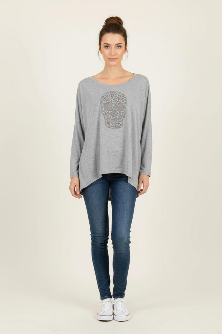 Tee-shirt Manches Longues Gris - Taille XS/34 de la marque Karl Marc John | PARAD69639 - Vendu par Paradigme - Image 1